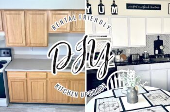 KITCHEN MAKEOVER UNDER ! DIY RENTAL FRIENDLY