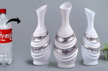 Plastic bottle flower vase making – Look like ceramic vase Plastic bottle flower vase making – Look like ceramic vase