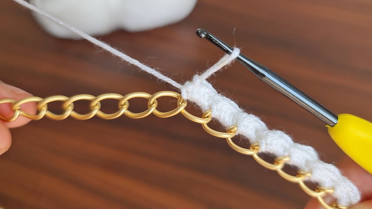 Incredible 🤩 Muy Hermoso 👏 How to make a knitting design model on a chain Incredible 🤩 Muy Hermoso 👏 How to make a knitting design model on a chain