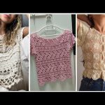 gorgeous Fabulous Crochet Knitting Blouse Designe #fashionflyer #top