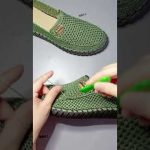 NICE IDEA😍 Very beautiful and easy Sneaker crochet knitting #735