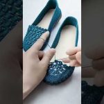NICE IDEA😍 Very beautiful and easy Sneaker crochet knitting #363