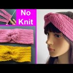 💖 Twist Headband No Crochet and Knitting Tutorial | Turban Headband |  Ear Warmer | Woolly Hairband