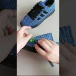 NICE IDEA😍 Very beautiful and easy Sneaker crochet knitting #426