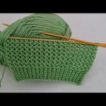 Easy Two Needle Knitted Vest Cardigan Shawl Model✔️Knitting Crochet