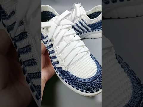 NICE IDEA😍 Very beautiful and easy Sneaker crochet knitting #807 NICE IDEA😍 Very beautiful and easy Sneaker crochet knitting #807