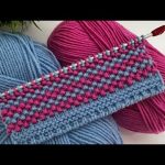 Colored sand knitting pattern making 🧿 Knitting 🧿 Crochet