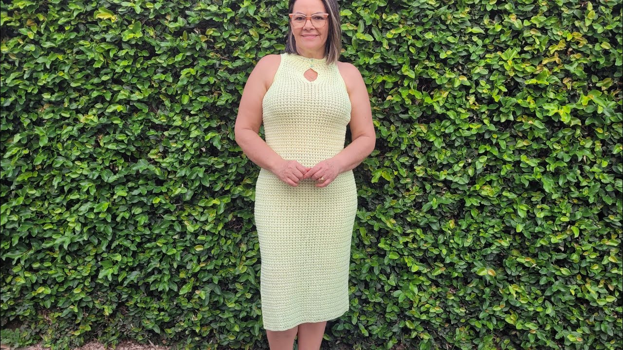 VESTIDO  DE CROCHE MARINA TAMAHO M/G