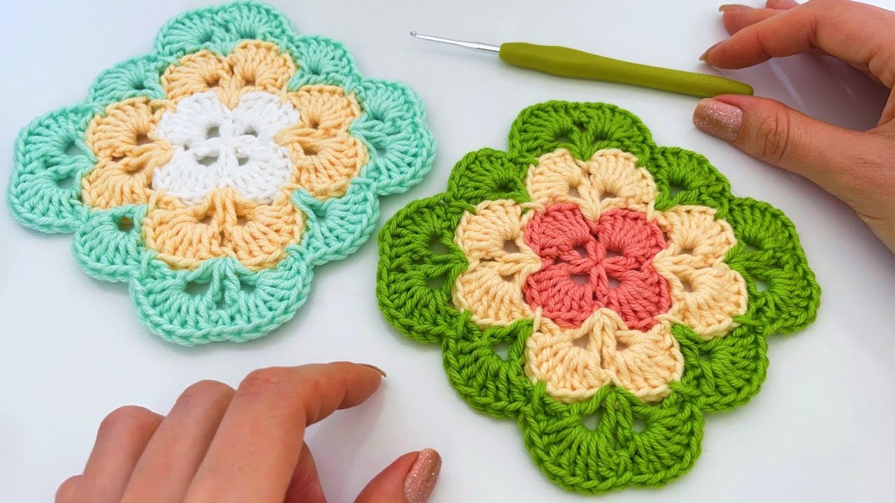 COMO UNIR ESSE LINDO SQUARE DE CROCHÊ