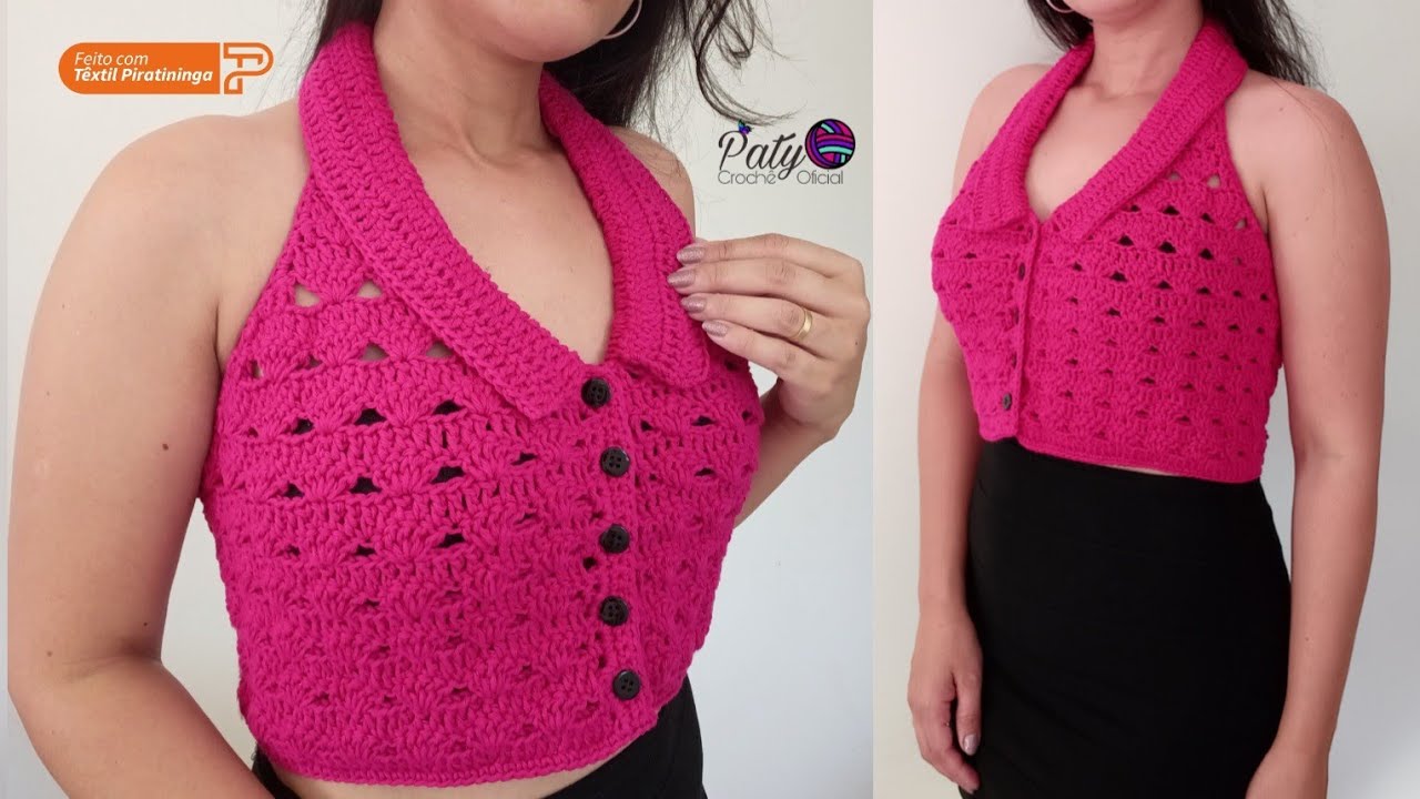 Cropped Crochê Britney 💕|Cropped fácil e rápido Cropped Crochê Britney 💕|Cropped fácil e rápido