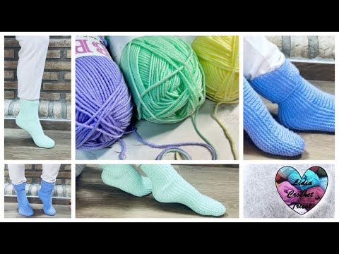TUTO ChaussettesTRICOT ! Calcetines tejidos socks knit easy pattern #crochet #knitting #knit TUTO ChaussettesTRICOT ! Calcetines tejidos socks knit easy pattern #crochet #knitting #knit