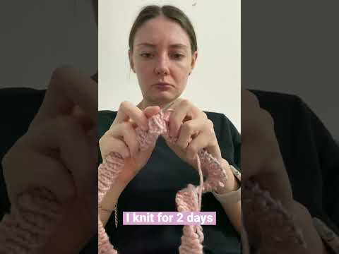 Knitting vs crochet #craft #crochet #knitting #handmade