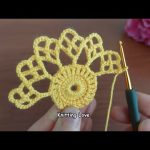 How to make crochet💥 very easy crochet flower motif Knitting pattern
