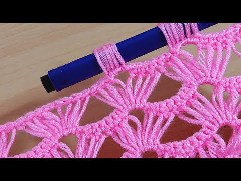 wow!!  super easy fast knit crochet with pencil