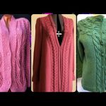 CHUNKY CABLE KNITTING PATRON COMFY CROCHET PLUS SIZE WOMEN LONG CARDIGAN SWEATER JACKET 🧥 DESIGN