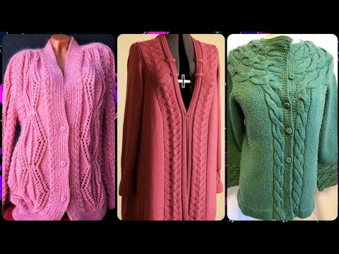 CHUNKY CABLE KNITTING PATRON COMFY CROCHET PLUS SIZE WOMEN LONG CARDIGAN SWEATER JACKET 🧥 DESIGN