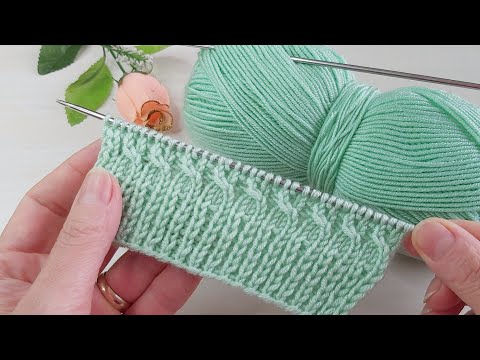 Two skewers easy knitting pattern explanation ✅crochet knitting