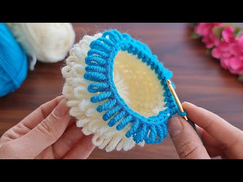 Wow!!! how to make eye catching crochet ✔ Super easy Very useful crochet decorative basket making.