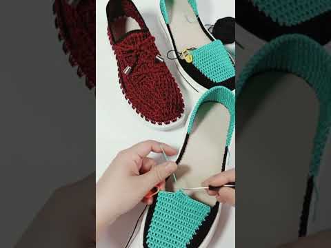 AMAZING Crochet and Knitting Sneaker Handwork 1100