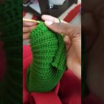 single crochet back loop only. knit look crochet stitch. #crochetstitch