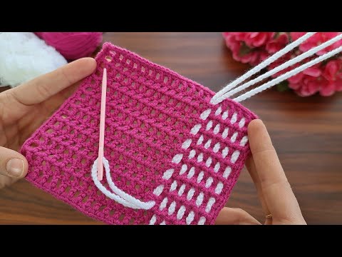 Very easy very beautiful eye catching crochet knitting ✔ Very easy, very beautiful eye-catching crochet knitting.