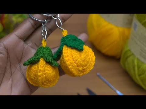 Wonderful👌Carambola fruit keychain idea/Wonderful Carambola fruit keychain idea/knitting crochet
