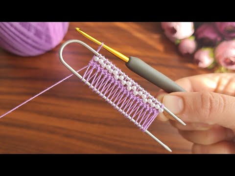 Super Easy Crochet Knitting – Incredible Muy Hermoso Knitting 🤩I knitted with a hairpin