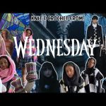 🕯️🖤❀ Wednesday knit & crochet| film recreations episode 3 | Snoods, Vests, & leg warmers