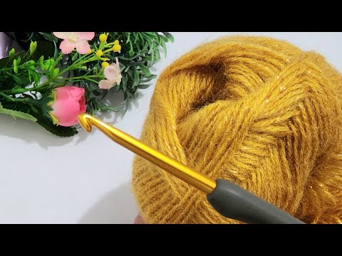 😎 THIS IS AMAZING AMAZING! 2 LINES in total! (crochet for beginners)
