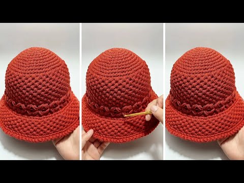 Beautiful Crochet Hat 😍🤩 Awesome Freesia Flower Crochet Fisherman Hat Tutorial