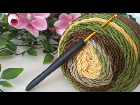 Unusual  crochet pattern! Only 2 rows / Very easy and very pretty ! Crochet