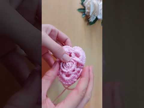 Amazing very easy crochet rose knitting🌹🌹 Amazing very easy crochet rose knitting🌹🌹