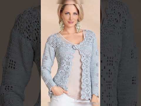 Latest stylish crochet knitting work fancy vest jacket design for women 2023 Latest stylish crochet knitting work fancy vest jacket design for women 2023