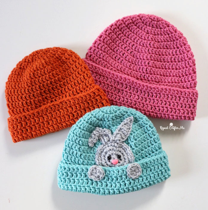 Crochet Folded Cuff Brim Beanie Crochet Folded Cuff Brim Beanie