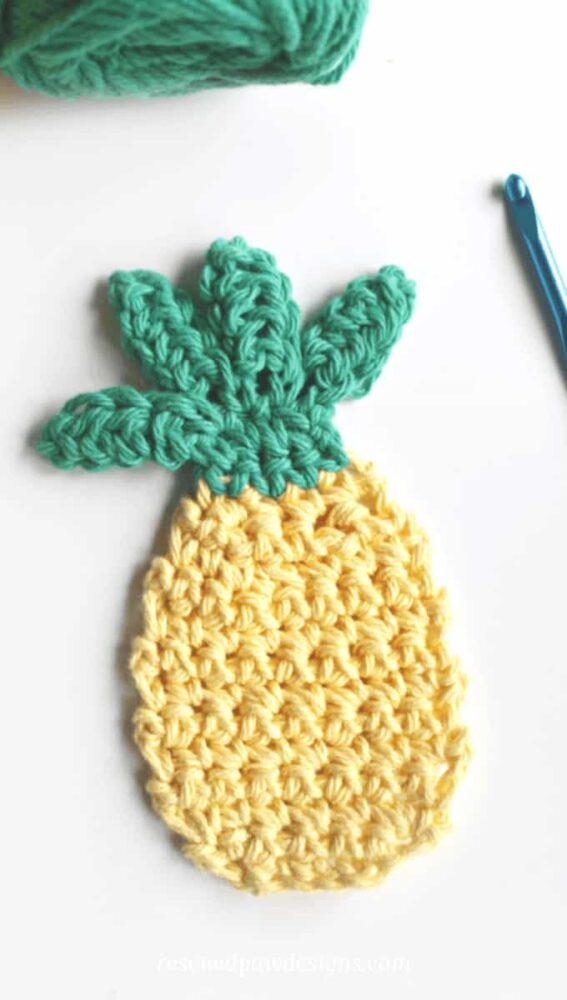 Crochet Pineapple Appliqué