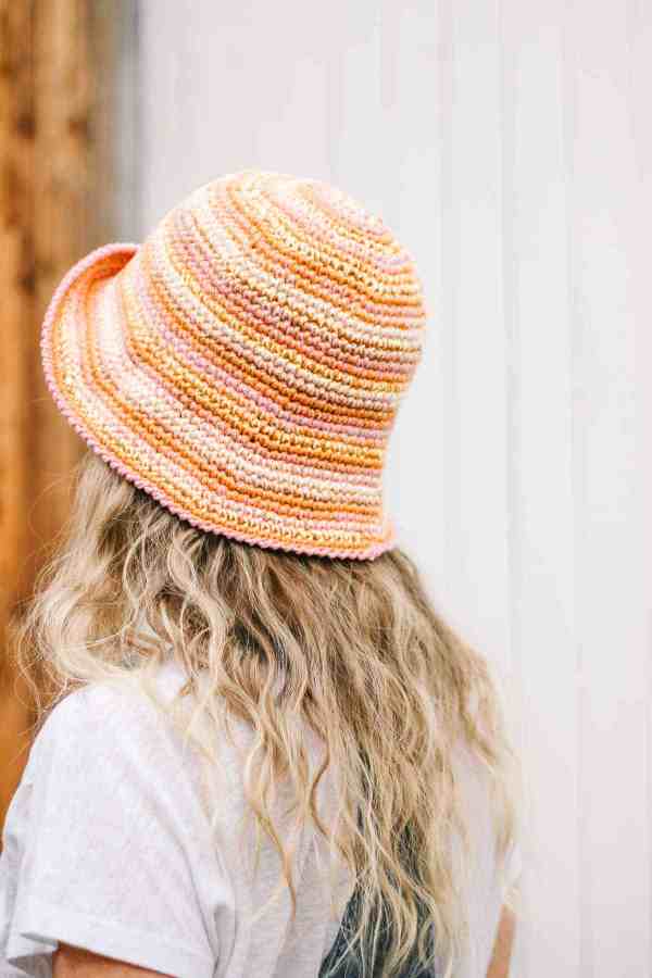 Scrappy Crochet Bucket Hat