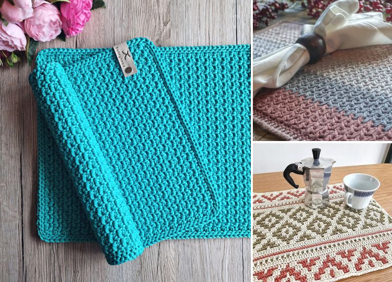 Crochet Placemat Ideas for Beautiful Dinner Table