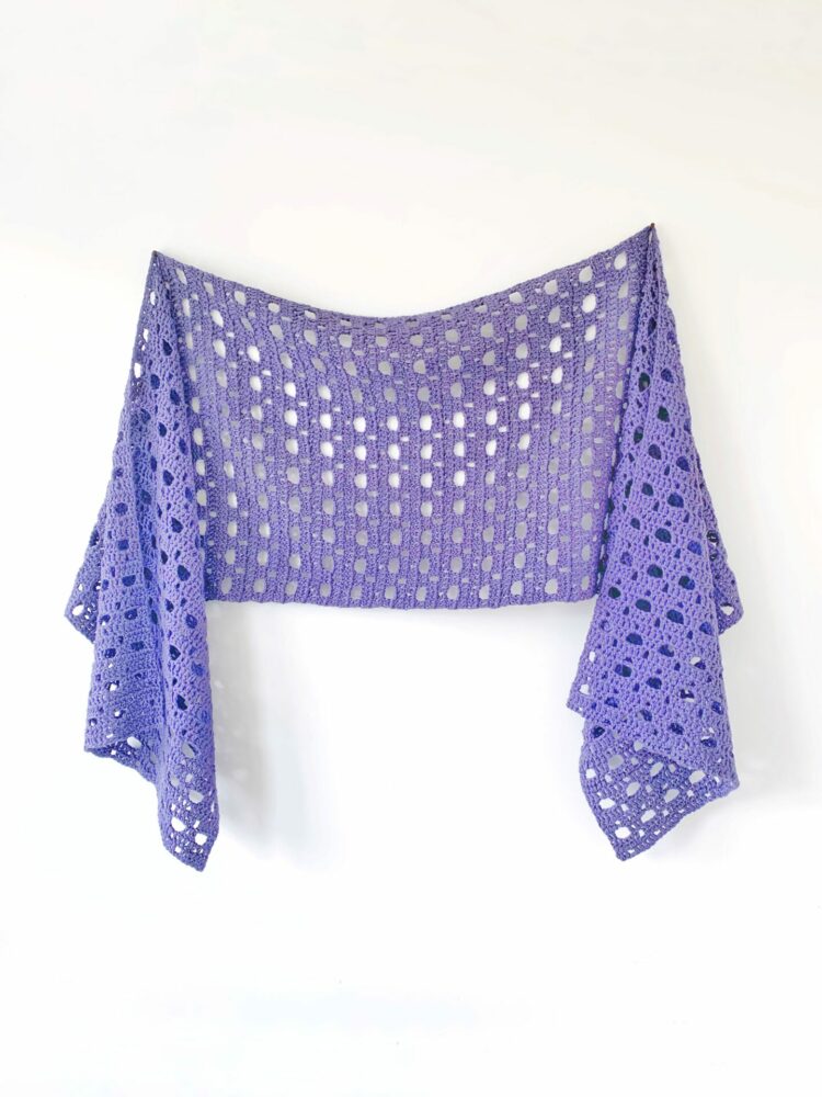 Akos Sideways Crochet Shawl