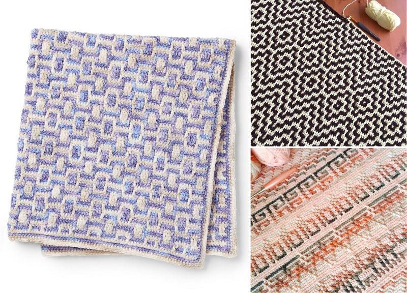 Intricate Mosaic Crochet Blankets – Pattern Center