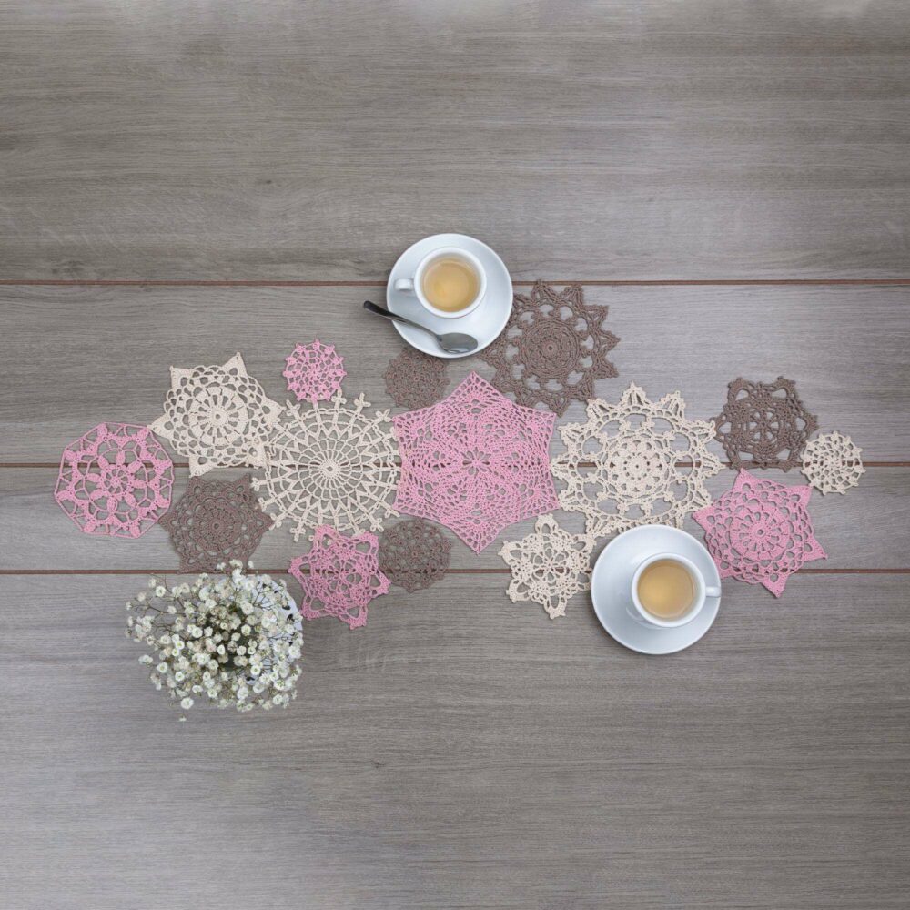 Crochet Aunt Lydia’s Lovely Lace Doily Runner