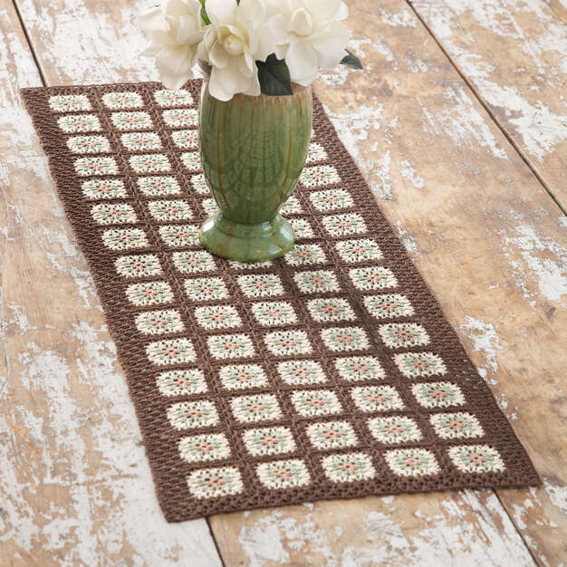 Autumn Tones Crochet Table Runner