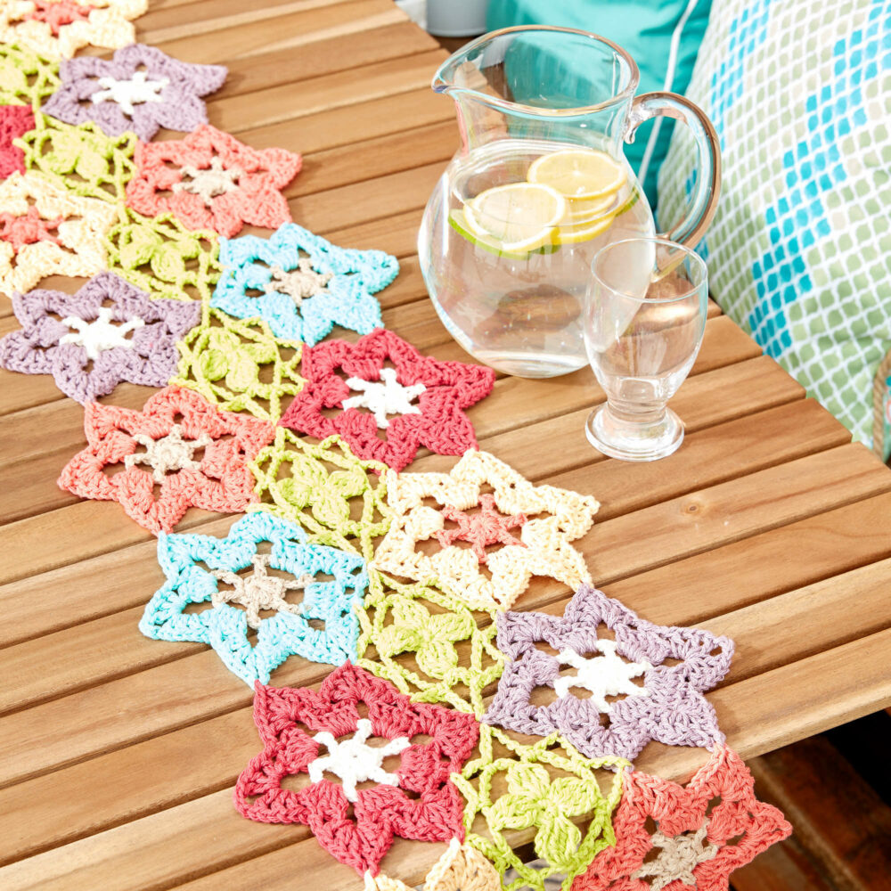 Flower Power Crochet Table Runner