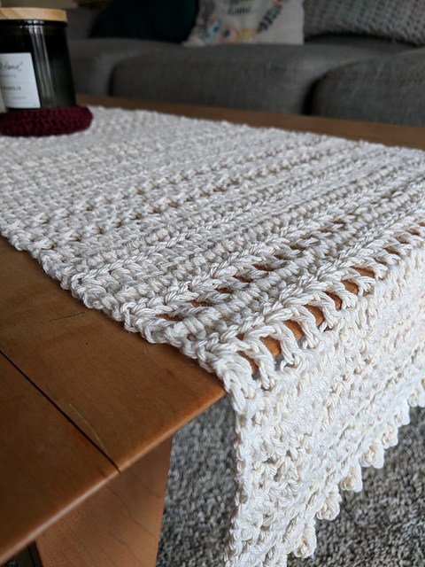 Home Sweet Home Crochet Table Runner