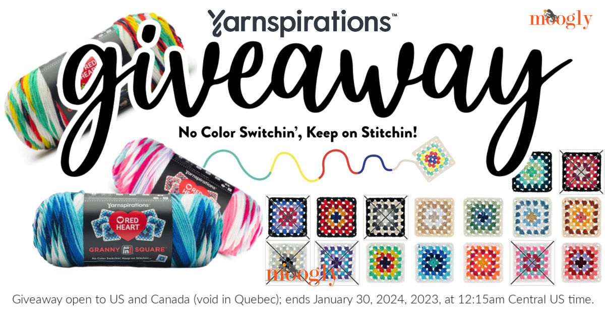 Red Heart All In One Granny Square Yarn Giveaway