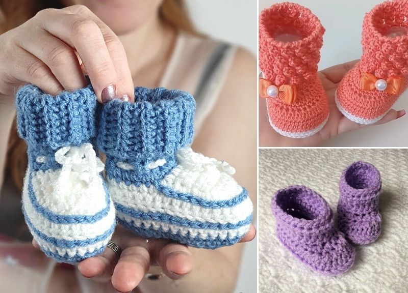 Super Cute And Comfy Crochet Booties