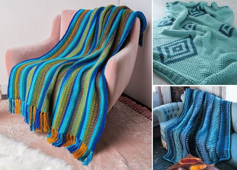 Beautiful Tunisian Crochet Blankets – Pattern Center