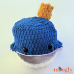 Blue Whale Zipper Pouch Free Crochet Pattern