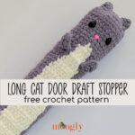 Long Cat Door Draft Stopper