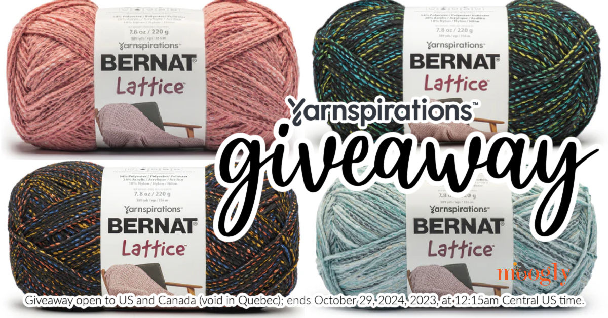 Bernat Lattice Giveaway – Win 3 Skeins on Moogly