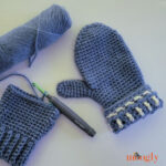 Woven Warmth Crochet Mittens – Free Pattern on Moogly